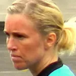 Referee Sara Persson