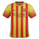 Barcelona Atlètic Second Jersey Segunda División 2013/2014
