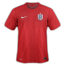England Second Jersey World Cup 2014